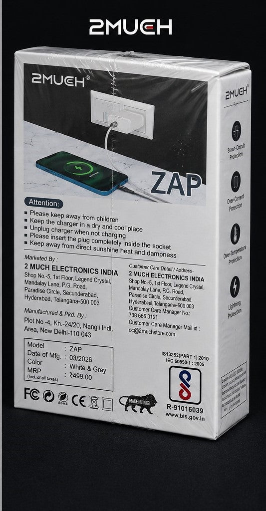 2Much ZAP 15W Charger with Micro USB Cable (5 Pc Pack)