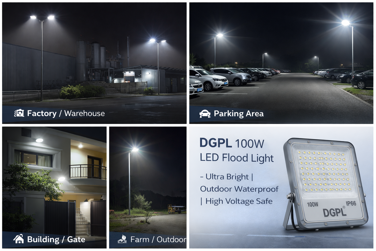 LED Flood Lights – Outdoor & Commercial Use