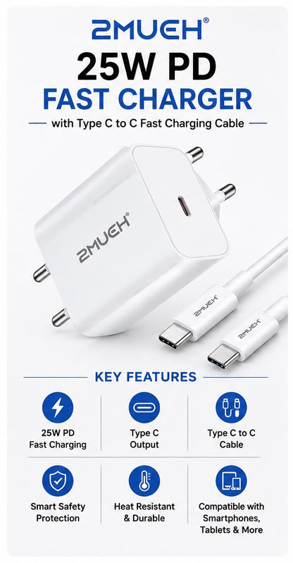 2MUCH S-25 25W PD Charger Type-C Fast Charger