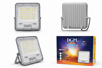 50W LED Flood Light for Outdoor & Parking | IP66 Waterproof