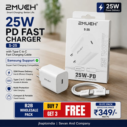 2MUCH S-25 25W PD Charger Type-C Fast Charger