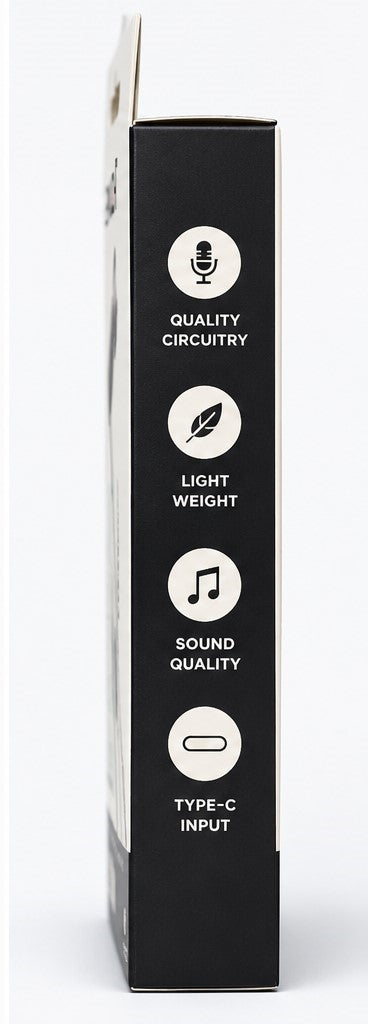 2Much Storm Type-C Wired Earphone with Mic – HD Stereo Sound (10 Pc Pack)