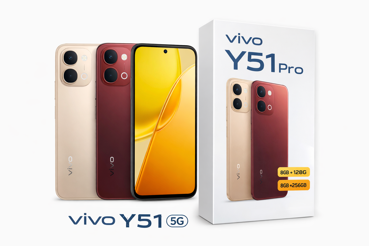 Vivo Y51 Pro 5G (8GB RAM, 128GB/256GB) | Delivery Across India | Pickup in Kanpur